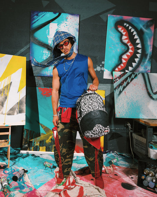 SPRAYGROUND® BACKPACK WYNWOOD WALLS COLLAB DEFER INFINITY ARMY BACKPACK