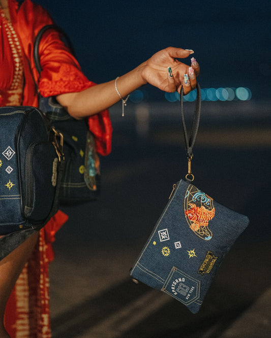 SPRAYGROUND® POUCHETTE EVISU STYLE CROSSOVER CLUTCH