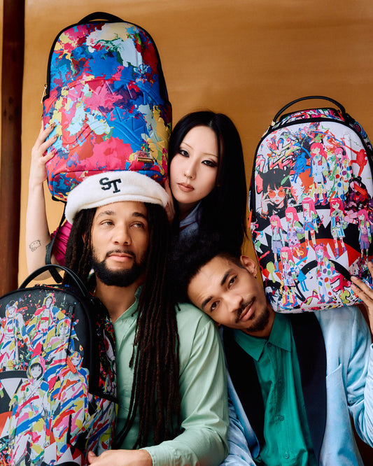 SPRAYGROUND® BACKPACK COLLABORATION HIDEKI SAIJO ABSTRACT FLOW BACKPACK