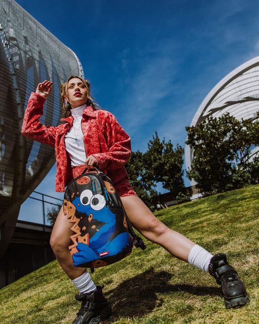 SPRAYGROUND® BACKPACK COOKIE MONSTER COOKIE SHARKBITE BACKPACK (DLXV)