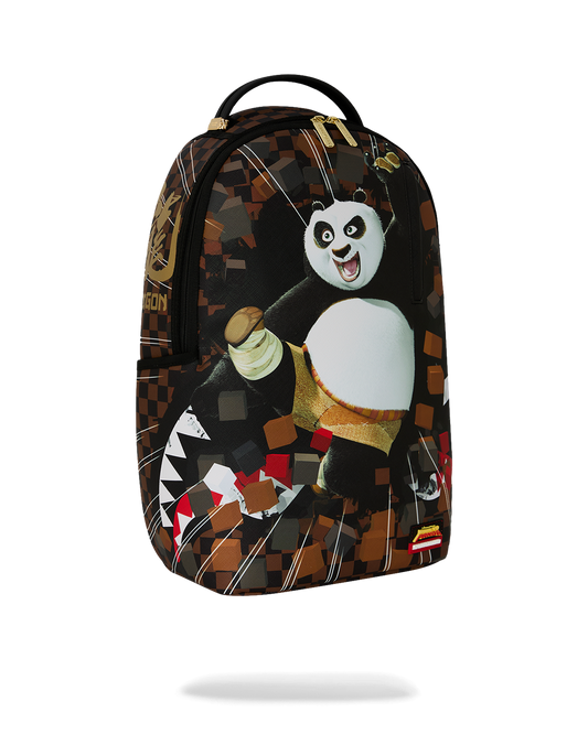 SPRAYGROUND® BACKPACK KUNG FU PANDA PO CHECKER KARATE KICK BACKPACK