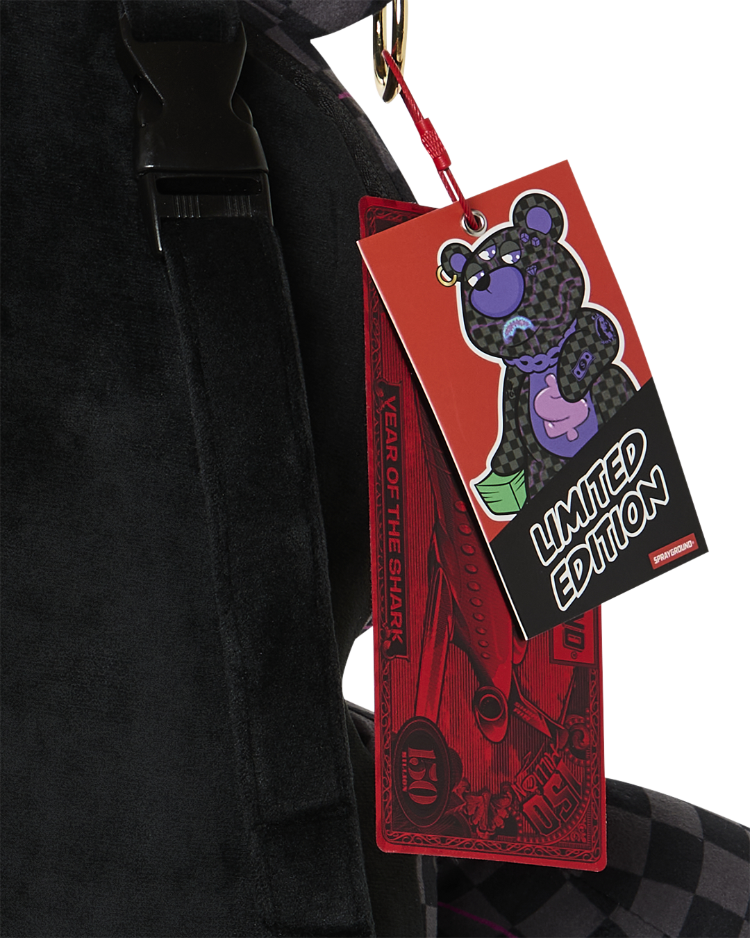 SPRAYGROUND® BACKPACK PURPLE SLIME TAKEOVER MONEYBEAR BACKPACK