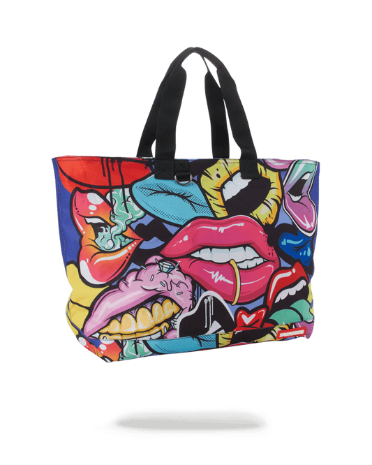 SPRAYGROUND® TOTE LIP SERVICE BEACH TOTE