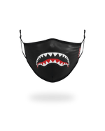 SPRAYGROUND® FASHION MASK ADULT SHARK LOGO (BLACK) FORM-FITTING FACE MASK