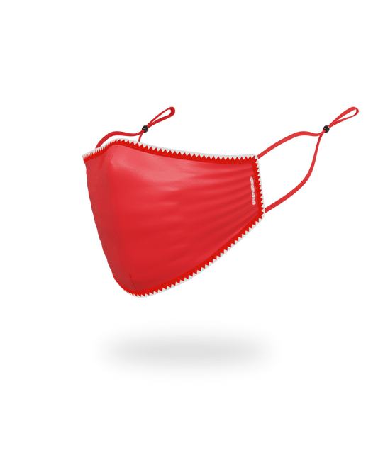 SPRAYGROUND® FASHION MASK ADULT VERTICAL SHARK (RED) FORM-FITTING FACE MASK