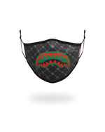 SPRAYGROUND® FASHION MASK ADULT SPUCCI (BLACK) FORM-FITTING FACE MASK