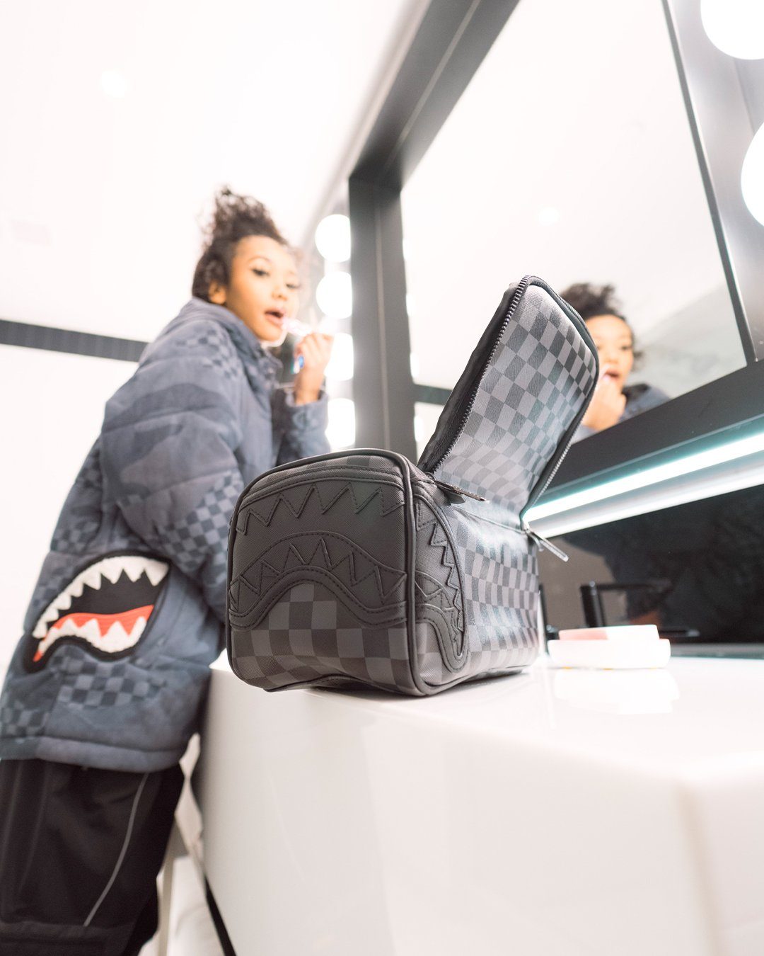 SPRAYGROUND® TOILETRY HENNY BLACK TOILETRY BAG