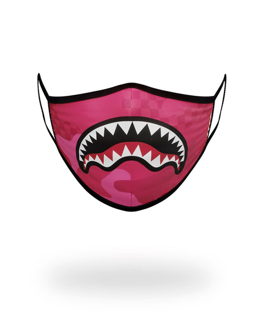 SPRAYGROUND® FASHION MASK PINK ANIME SHARK FORM-FITTING MASK