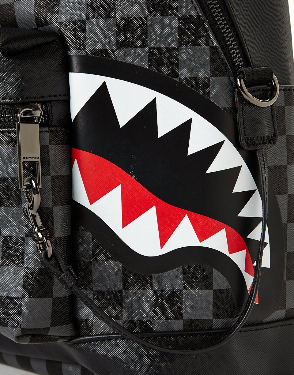 SPRAYGROUND® BACKPACK SHARKS IN PARIS (BLACK CHECKERED EDITION)