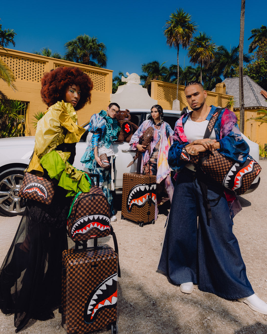 SPRAYGROUND® DUFFLE SHARKS IN PARIS GRIN & GRIND DUFFLE