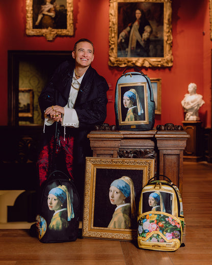 SPRAYGROUND® BACKPACK MAURITSHUIS MUSEUM SHARK PALETTE GIRL WITH A PEARL EARRING COLLAB BACKPACK