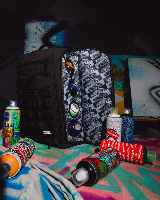 SPRAYGROUND® BACKPACK WYNWOOD WALLS COLLAB GRAFFITI UTILITY BACKPACK (8 CAN HOLDER)