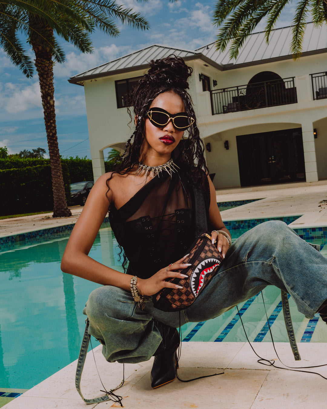 SPRAYGROUND® CROSSBODY SHARKS IN PARIS GRIN & GRIND CROSSBODY