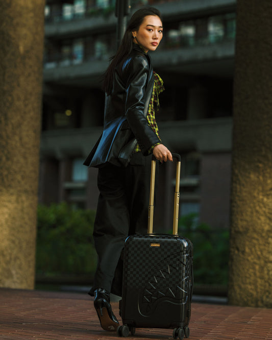 SPRAYGROUND® LUGGAGE SPRITZ BLACK CARRY-ON LUGGAGE