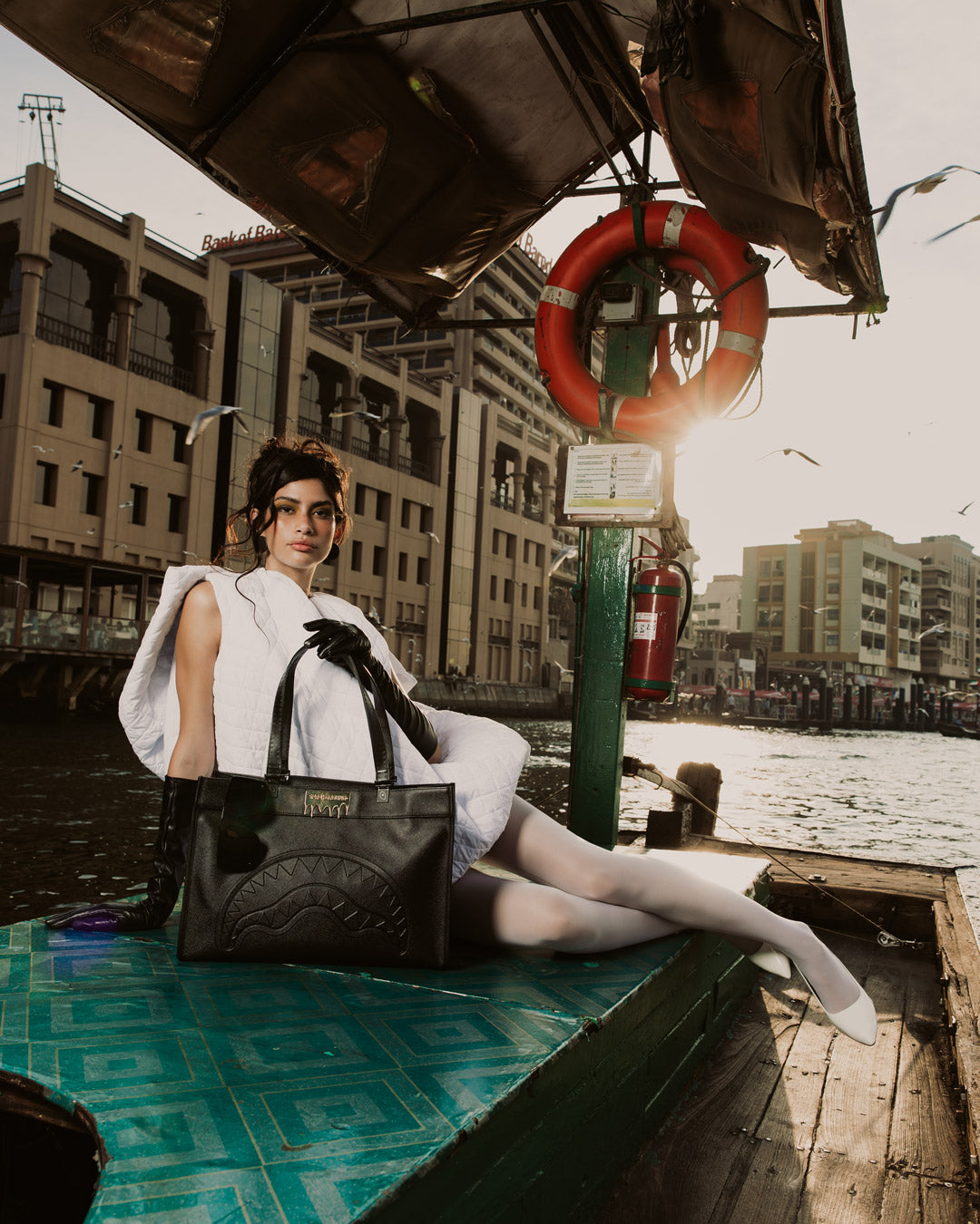 SPRAYGROUND® TOTE GOLD BRICK LUXE TORTUGA TOTE