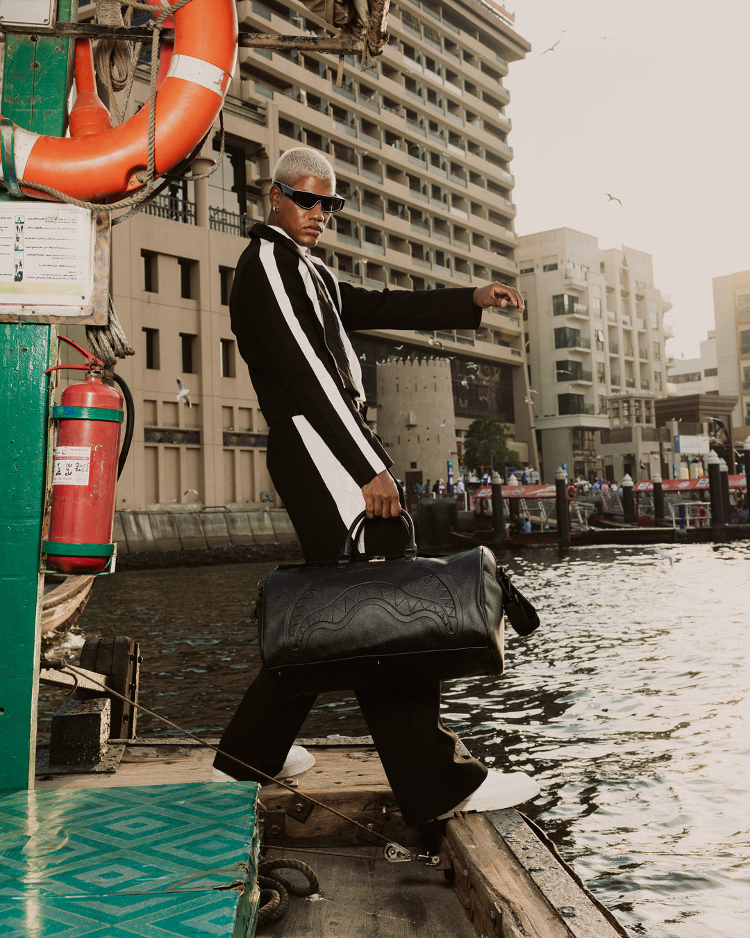 SPRAYGROUND® DUFFLE GOLD BRICK LUXE DUFFLE