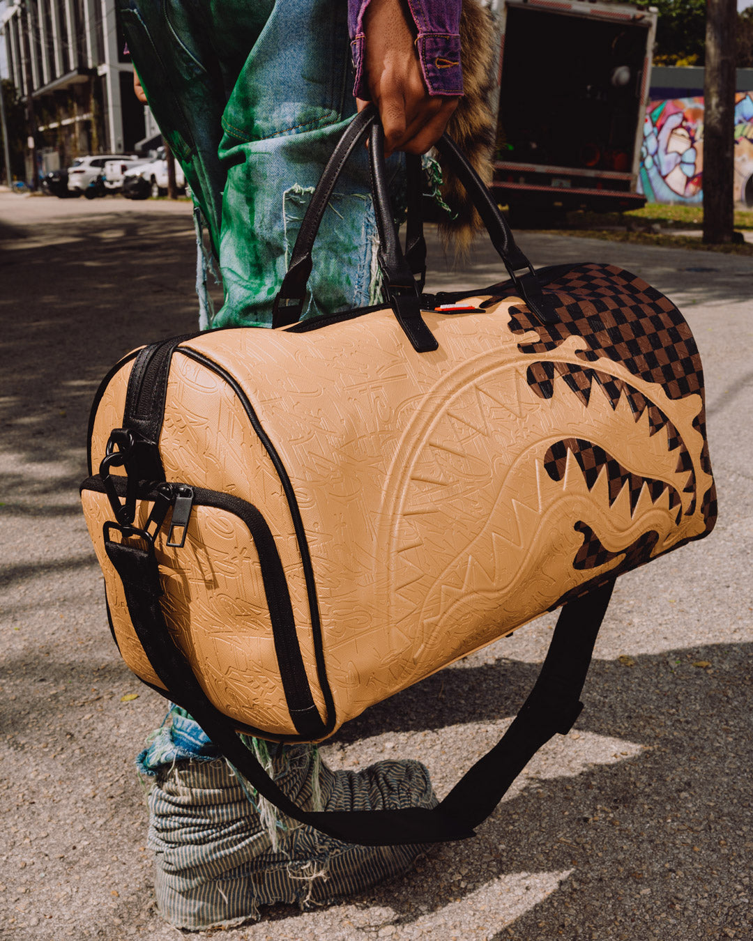 SPRAYGROUND® DUFFLE DESIGNER DRIP EFFECT DUFFLE