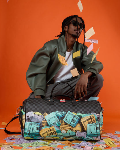 SPRAYGROUND® DUFFLE MONOPOLY MONEY STACKS DUFFLE