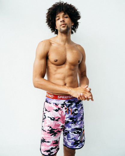 SPRAYGROUND® SWIM SPLIT CAMO CORTO SWIM TRUNKS