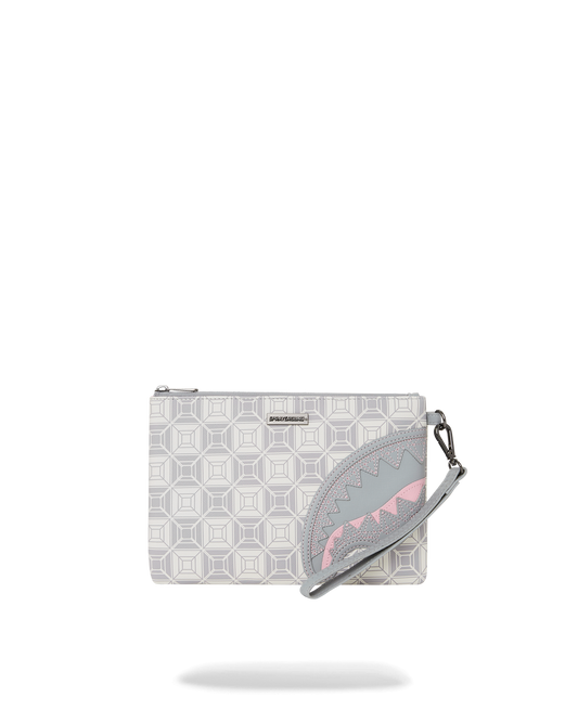 SPRAYGROUND® POUCHETTE A.I.8 AFRICAN INTELLIGENCE BOOKED & BUSY CROSSOVER CLUTCH