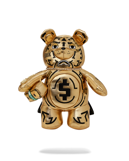 SPRAYGROUND® BACKPACK A.I.8 AFRICAN INTELLIGENCE PATH TO THE FUTURE II MEDIUM MONEYBEAR TEDDYBEAR BACKPACK