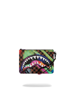 SPRAYGROUND® POUCHETTE SHARKS IN PARIS CITY STREAKS CROSSOVER CLUTCH