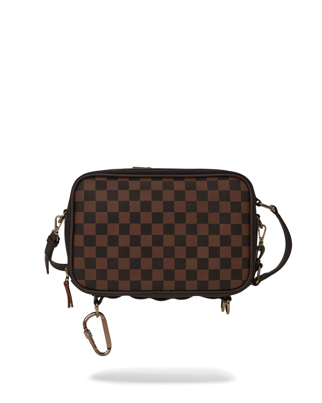 SPRAYGROUND® TOILETRY SPECIAL OPS BROWN CHECKERED TOILETRY BAG