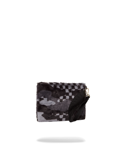SPRAYGROUND® POUCHETTE BLACK 3AM FURR CROSSOVER CLUTCH