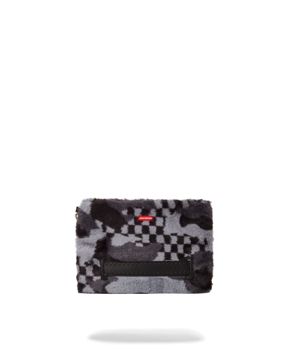 SPRAYGROUND® POUCHETTE BLACK 3AM FURR CROSSOVER CLUTCH