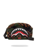 SPRAYGROUND® TOILETRY 3AM GREEN FURR MESSENGER BRICK BAG