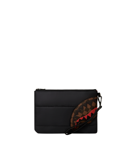 SPRAYGROUND® POUCHETTE SHARKS IN PARIS PUFFER CROSSOVER CLUTCH