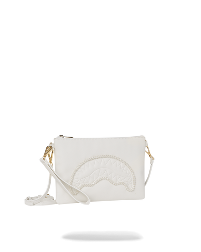 SPRAYGROUND® POUCHETTE PEARL SHARKMOUTH CROSSOVER CLUTCH