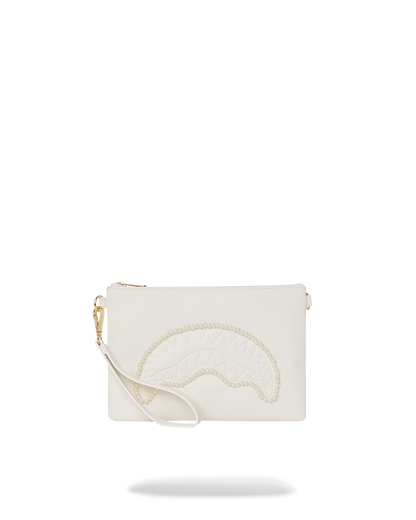 SPRAYGROUND® POUCHETTE PEARL SHARKMOUTH CROSSOVER CLUTCH