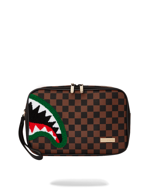 SPRAYGROUND® TOILETRY CHENILLE SHARKS IN PARIS TOILETRY BAG