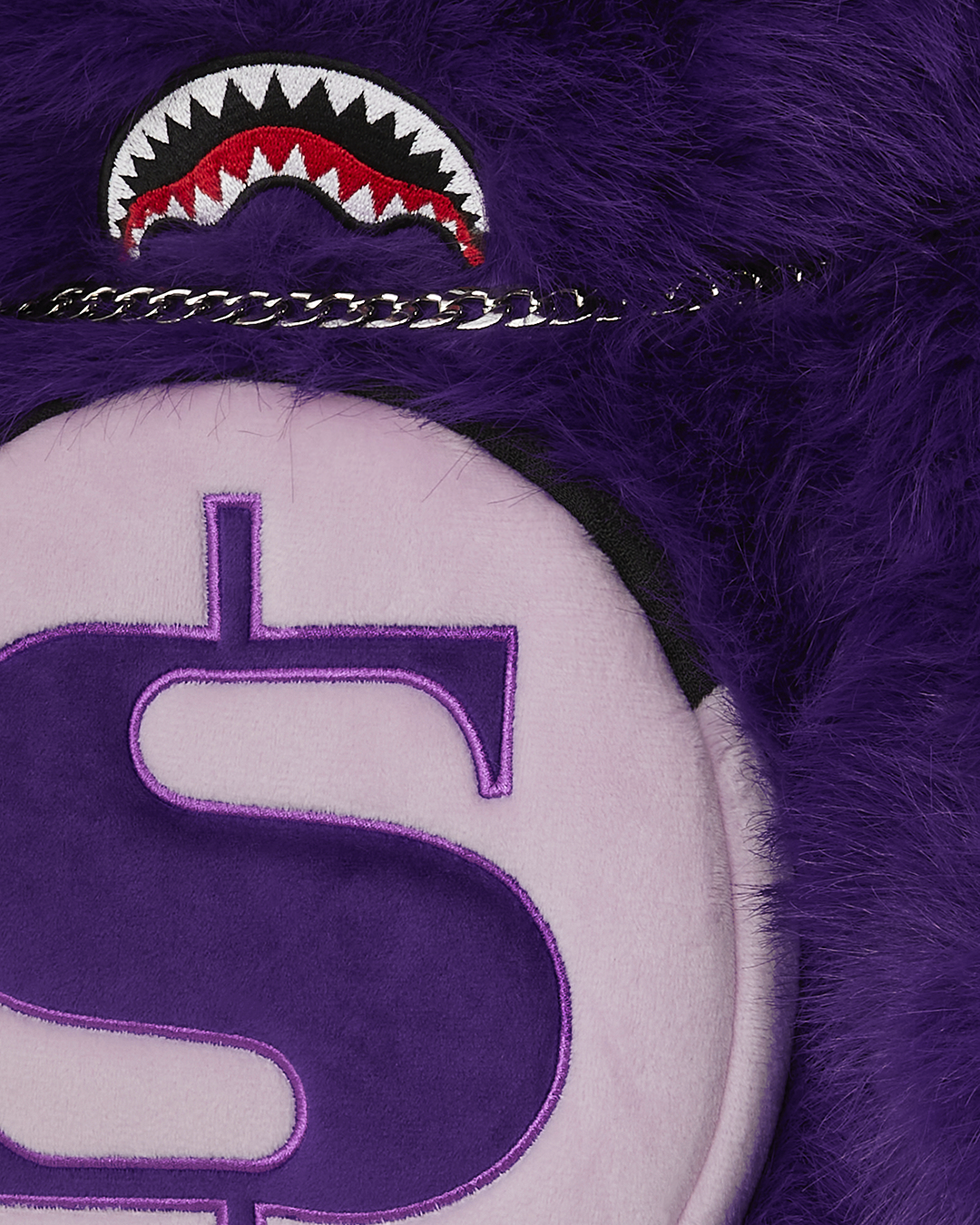 SPRAYGROUND® BACKPACK FURZILLA SHARK (PURP) MONEYBEAR BACKPACK