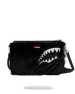 SPRAYGROUND® POUCHETTE FUR CRAY BLACK CROSSOVER CLUTCH