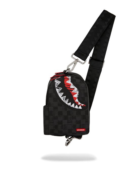 SPRAYGROUND® SLING SCRIBBLE SHARK BACKPACK SLING