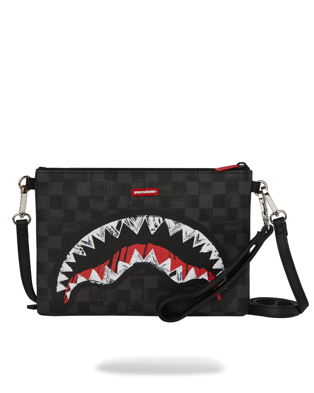 SPRAYGROUND® POUCHETTE SCRIBBLE SHARK CROSSOVER CLUTCH