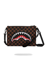 SPRAYGROUND® POUCHETTE CHECK 2 EMBOSS CROSSOVER CLUTCH