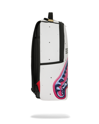 SPRAYGROUNDÂ® BACKPACK SHARK CENTRAL LIQUID CHROME BACKPACK