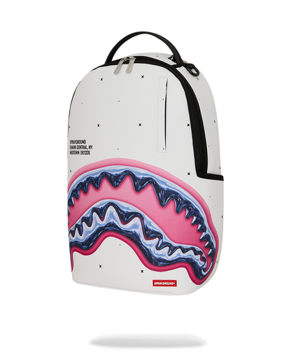 SPRAYGROUNDÂ® BACKPACK SHARK CENTRAL LIQUID CHROME BACKPACK