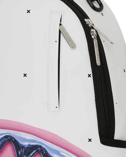 SPRAYGROUNDÂ® BACKPACK SHARK CENTRAL LIQUID CHROME BACKPACK