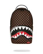 SPRAYGROUNDÂ® BACKPACK SHARKS IN PARIS WTF BUBBLE BROWN CHECK BACKPACK