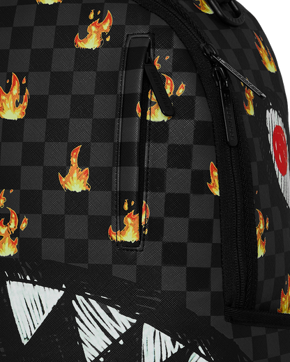 SPRAYGROUND® BACKPACK SCRIBBLE FIRE CHECK BACKPACK