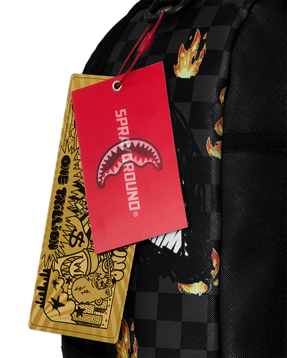 SPRAYGROUND® BACKPACK SCRIBBLE FIRE CHECK BACKPACK