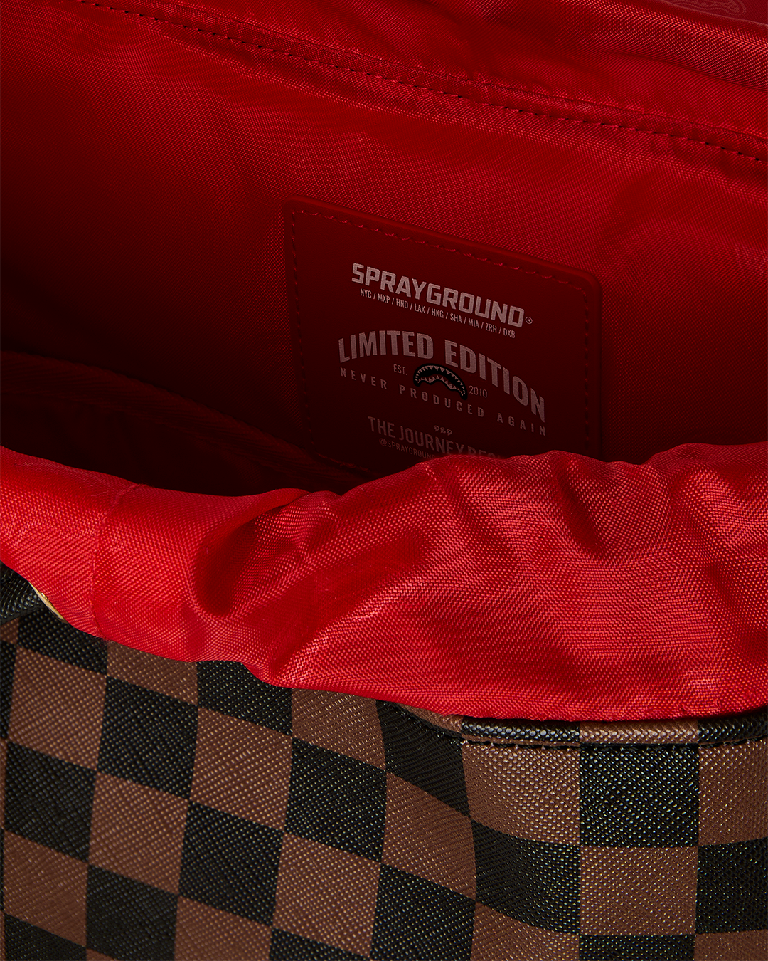 SPRAYGROUND® BACKPACK RED REDEMPTION MONTE CARLO BACKPACK