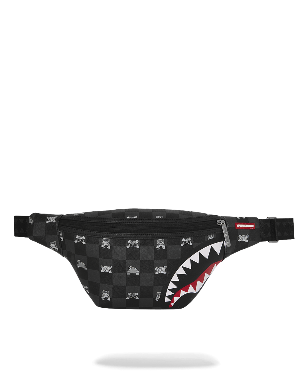 SPRAYGROUND® CROSSBODY GRAY PEEKING CHARACTER CHECK SAVVY CROSSBODY
