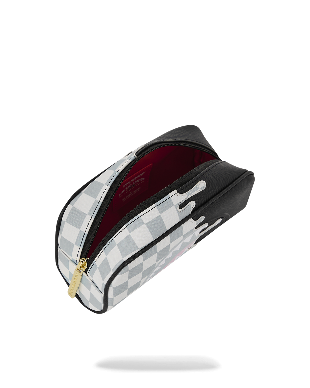 SPRAYGROUND® POUCH CREAM CHECK SIDE DRIP POUCH
