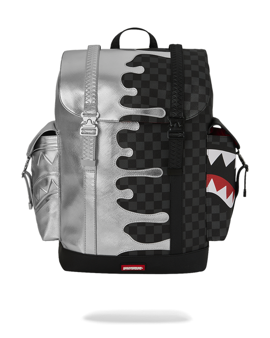 SPRAYGROUND® BACKPACK SILVER SIDE DRIP MONTE CARLO BACKPACK