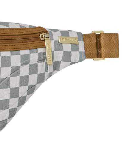 SPRAYGROUND® CROSSBODY GRAFF EMBOSSED CREAM CHECK SAVVY CROSSBODY